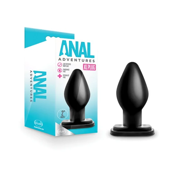 Anal Adventures Xl Plug Black