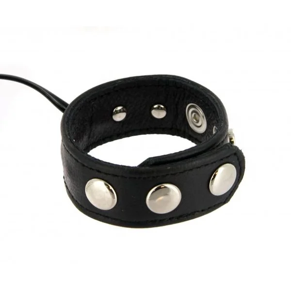 Zeus Electrosex Leather Snap Cock Ring Leather
