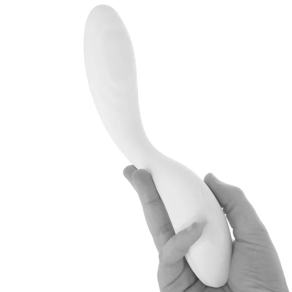 Satisfyer Rrrolling Pleasure Silicone Rechargeable Waterproof 12-Function G-Spot Vibrator - White