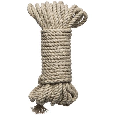 Kink Hogtied Bind Tie 6mm Hemp Bondage Rope 30 Feet Natural
