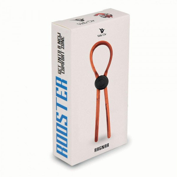Velv&#39;Or Rooster Ragnar Adjustable Lasso String Cock Ring - Red