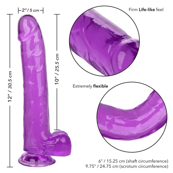 Calexotics Size Queen 10" Purple Dildo — image 5 of 5