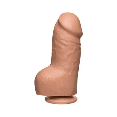 Doc Johnson Firmskyn 8 Inch Fat Dildo With Balls Tan 8 Inch