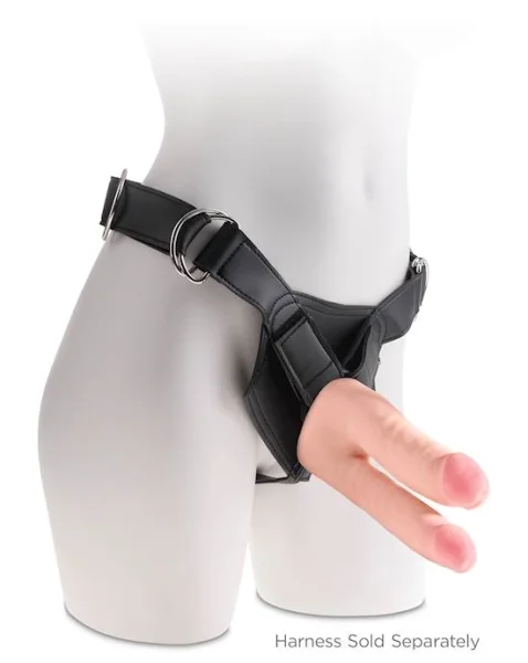 King Cock Plus 9.5 Inch Triple Density Double Penetrator - Flesh