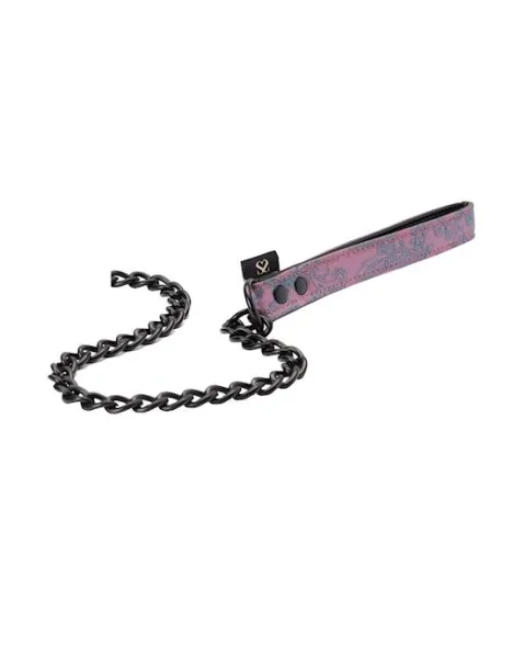 Bound Luxury Collar With Leash  - Pink