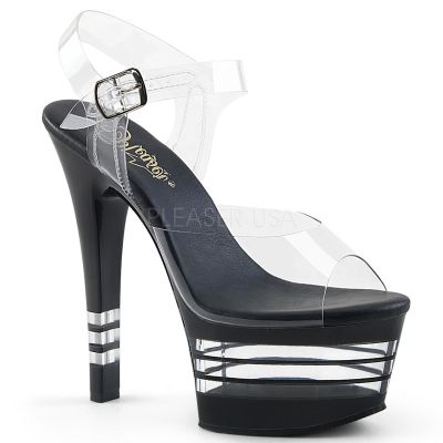 6 inches Heel 2 1 4 inches Lined PF Ankle Strap Sandal