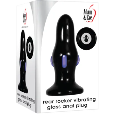 Rocker Glass Vibrating Butt Plug