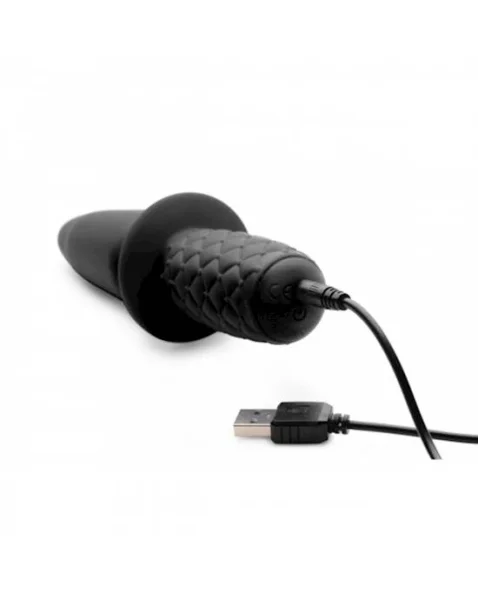 Ass Thumpers The Plug 10x Silicone Vibrating Thruster - 7.25 Inch - 7.2 Inch