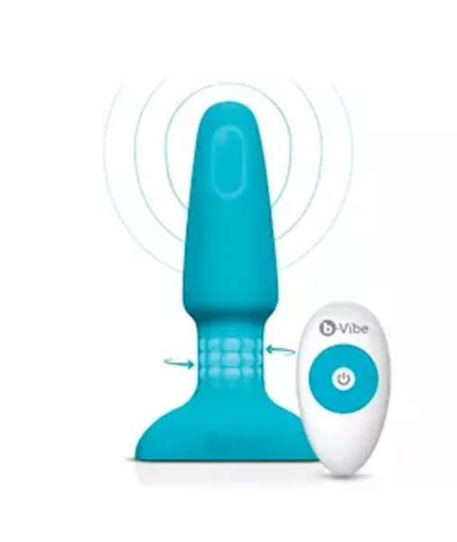 B-vibe Usb Rechargeable Rimming Plug - Teal — image 10 of 17