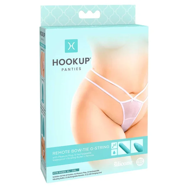 HOOKUP Remote Bow-Tie G-String - XL-XXL — image 2 of 2