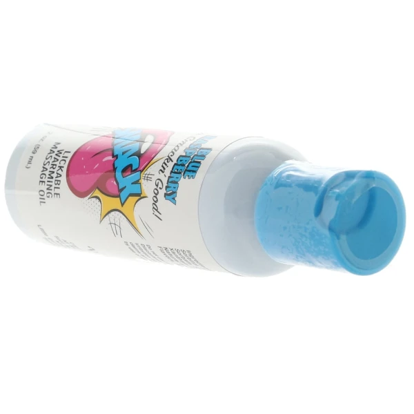 Smack Warming Massage Oil 2oz/59ml in Blue Raspberry