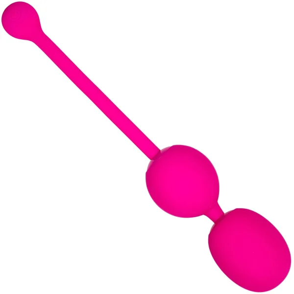Rechargeable Silicone Vibrating Dual Kegel Balls By CalExotics - Pink