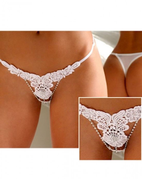 Skimpy Tranca Thong - White - One Size