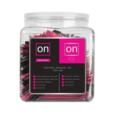 On For Her Arousal Gel Single Use Original Ice Tub Of 75