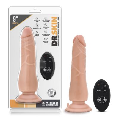 Blush Mr Skin 9 inch 10 Function Wireless Remote Dildo