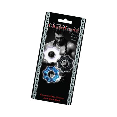 Chain Gang Cock Rings Assorted 3 Pack