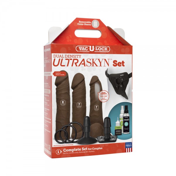 Vac-u-lock - Dual Density Ultraskyn Set Chocolate