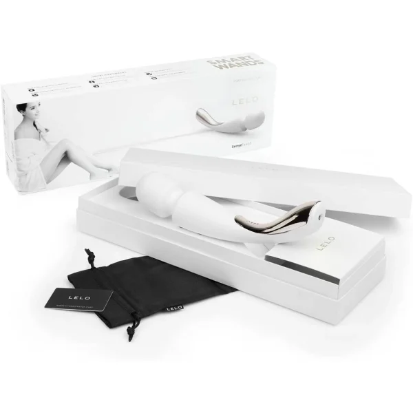 Lelo Smart Wand Luxury Compact Medium Vibrator - Ivory