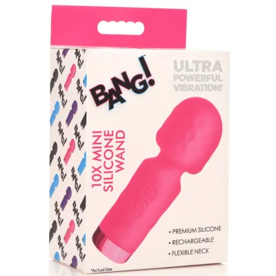 10x Mini Silicone Wand Pink