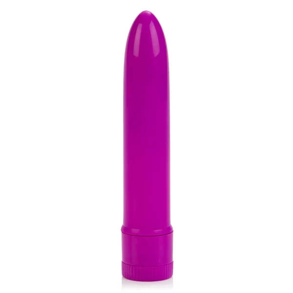 Neon Purple Mini Multi Speed Vibrator - 1 x AA