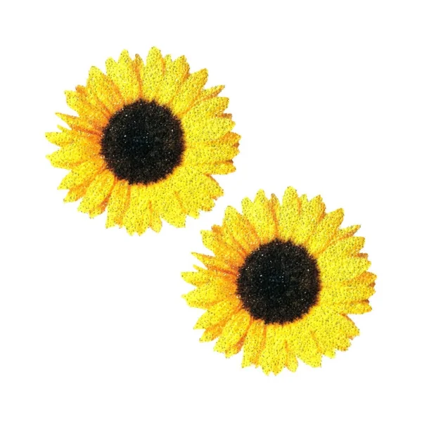 Neva Nude Pasties Seductive Sunflower Glitter Velvet — image 5 of 7