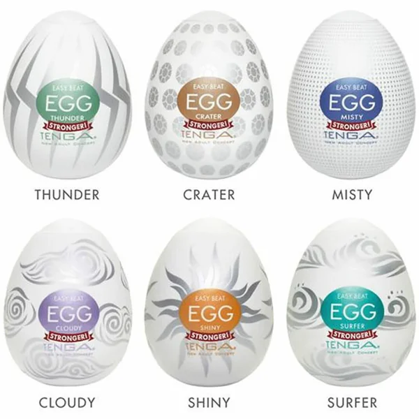 Tenga Egg Variety Pack Hard Boiled Strokers 6 Pack