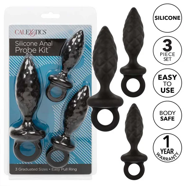 Silicone Anal Probe Kit Black by Cal Exotics — image 9 of 11