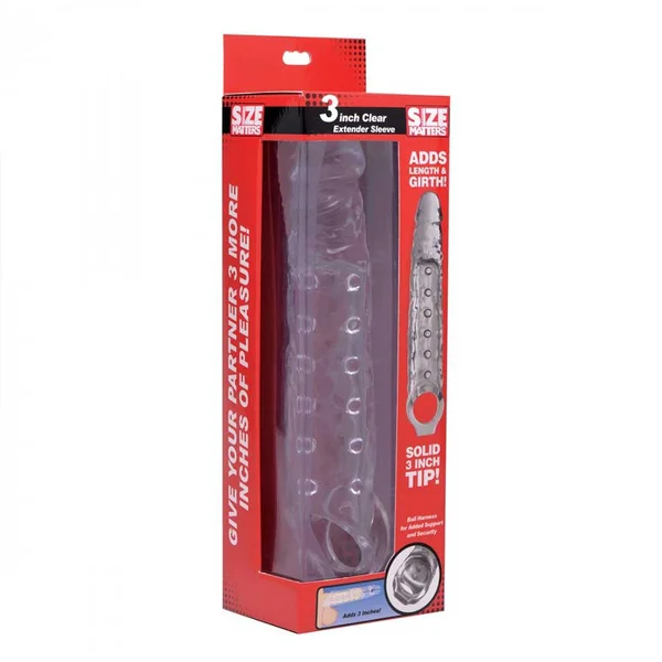 3 Inch Clear Extender Sleeve by Size Matters — image 7 of 7