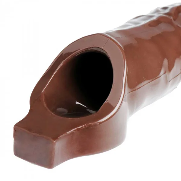 Really Ample 8.5 Inch Brown Penis Enhancer Sheath by Size Matters — image 3 of 5