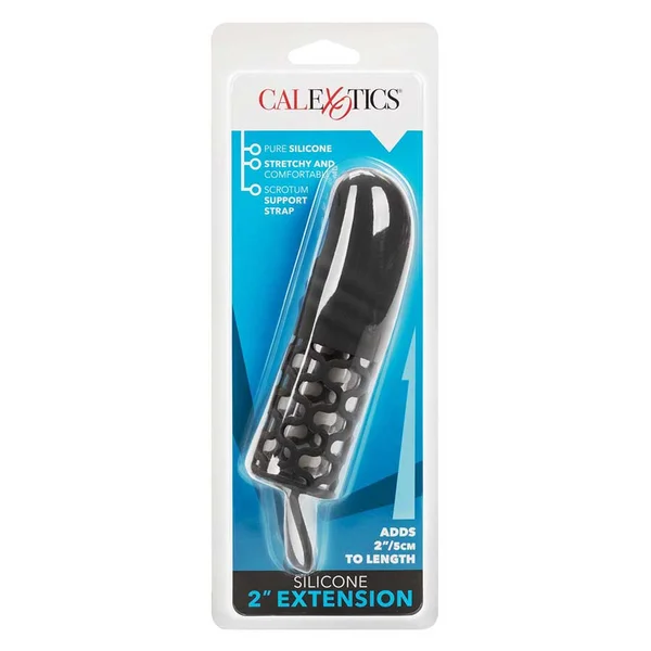 2 Inch Black Silicone Penis Extension by Cal Exotics — image 8 of 9