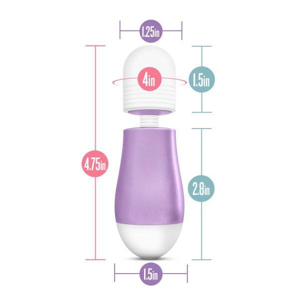 Noje W2 Mini Wand Style Vibrator by Blush Novelties — image 6 of 6