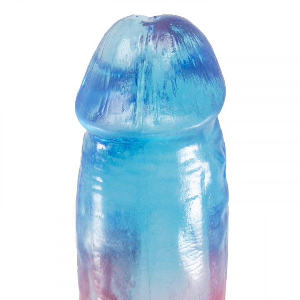 Bondara Iced Out Red To Blue Ballsy Suction Cup Dildo - 6 Inch — image 4 of 5