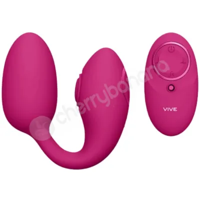 Vive Aika Pink Vibrating Twin Motor Egg With Pulse Wave Remote Control