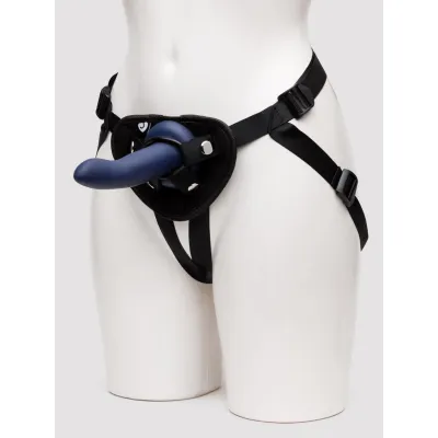Lovehoney Blue Velvet Silicone Strap On Harness Kit 5 Piece