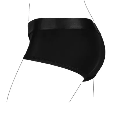 Ouch Black Vibrating Strap on Brief