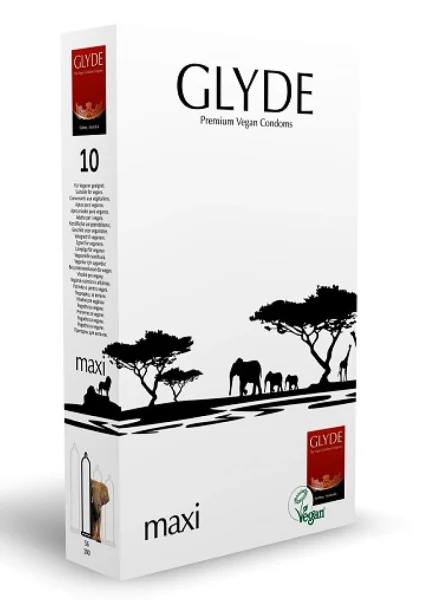 Glyde Ultra Maxi Vegan Condoms 10 Pack
