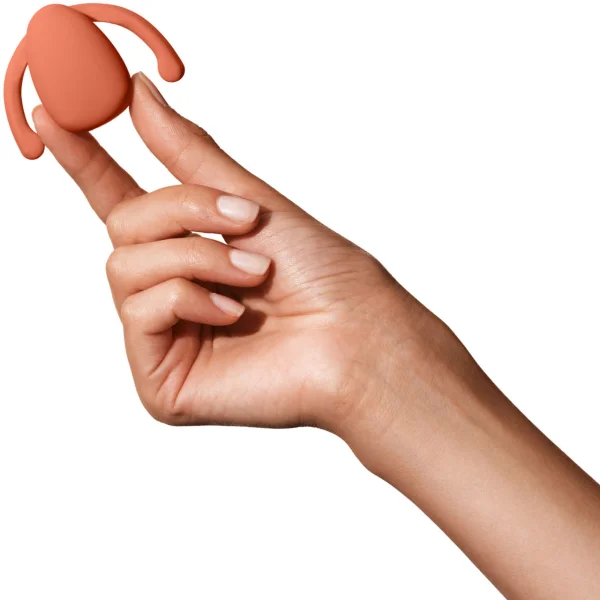 Fin Silicone Rechargeable Finger Vibrator by Dame - Citrus