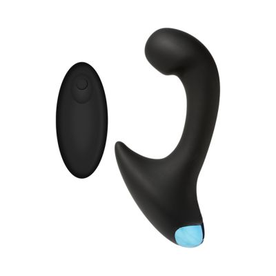 Optimale Vibrating P massager With Wireless Remote Black