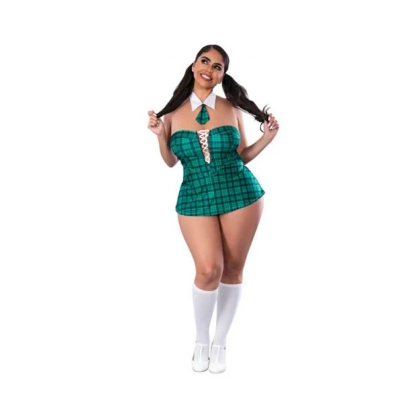 Club Wear: Magic Silk Dress Up Homeroom Hottie Costume Teal Queen Size