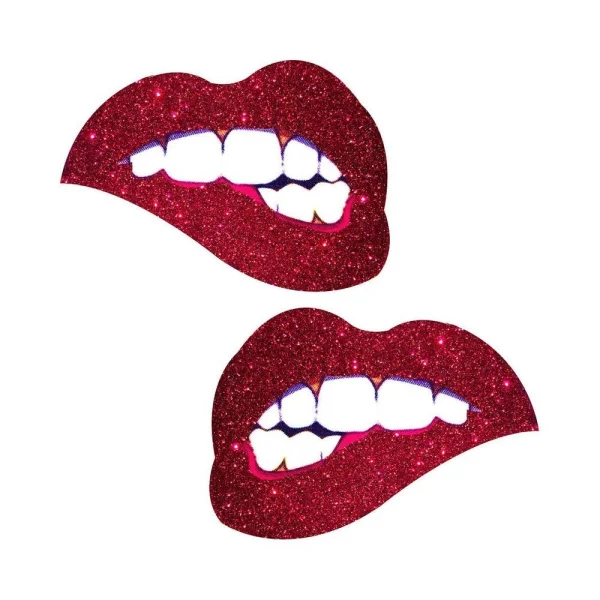 Neva Nude Pasty Bite Me Lips Glitter Red — image 5 of 7
