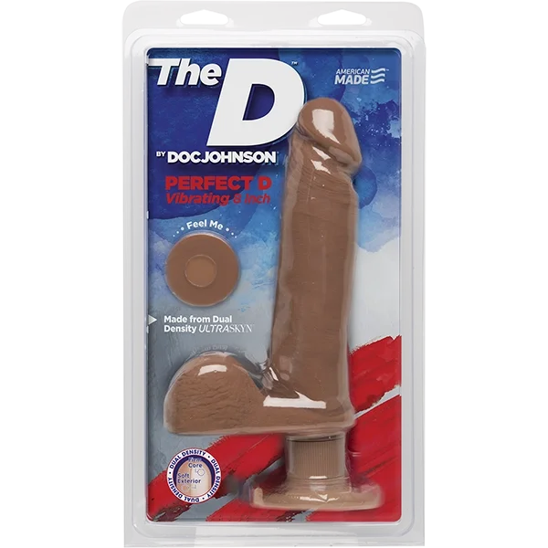 The D 8 inch Vibrating Perfect D - Caramel