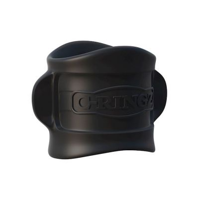 Fantasy C ringz Silicone Ball Stretcher Black