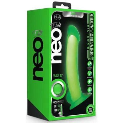 Neo Elite Glow Omnia Glow In Dark Green 17 8 cm Dual Density Dong