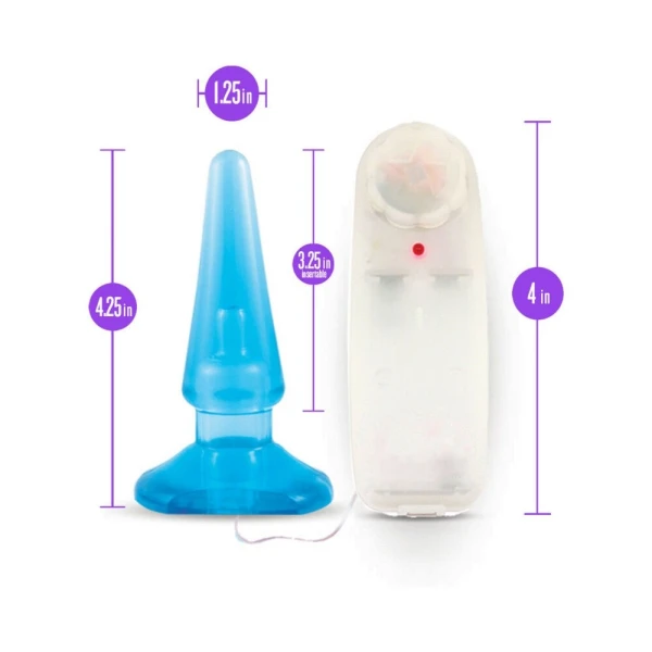 Basic Anal Pleaser Blue Vibrating Plug