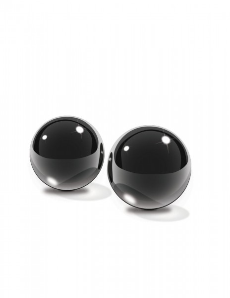 Fetish Fantasy Black Glass Ben-Wa Balls Medium