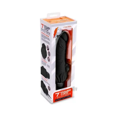 Pc Realistic Vibe W clit Stim 7 Black