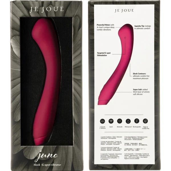 Je Joue Juno Waterproof Rechargeable Silicone G-Spot Vibrator -  Fuchsia