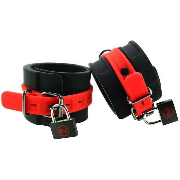 Doc Johnson - Lockable Silicone Bondage Wrist Cuffs