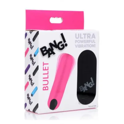 Bang Vibrating Bullet W Remote Control Pink