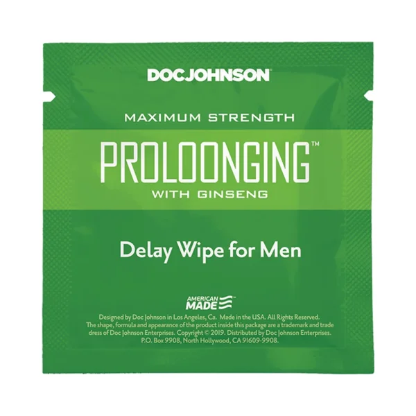 Proloonging With Ginseng Delay Wipes For Men 10 Pack